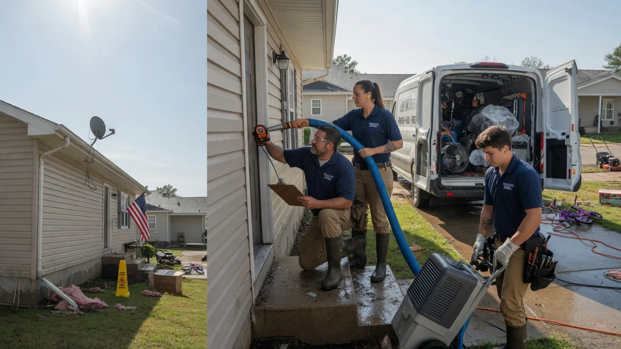 Ceiling Water Damage Restoration in Mcleod, TX near me